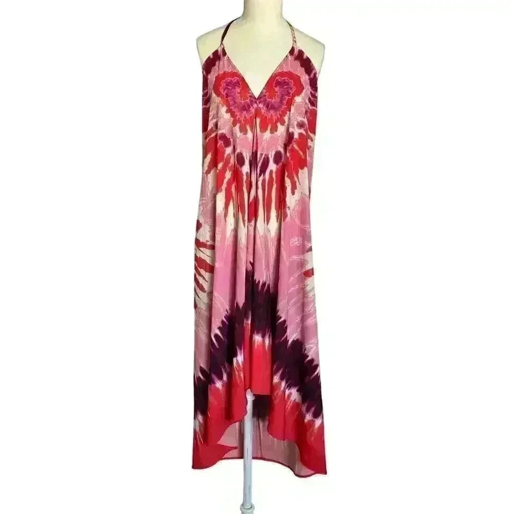 Boston Proper Tye Dye Beach High Low Dress Size Small